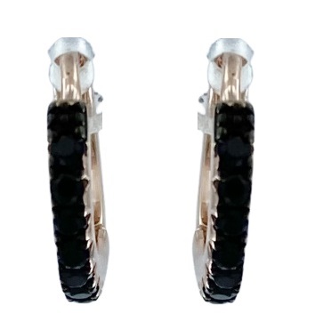 Yumilok Orecchini A Cerchio Argento 925 Con Zirconi A Forma Di Freccia - 1 Cm Diametro - Per Donne E Ragazze