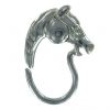 Portachiavi in argento 925 formato da una testa di cavallo