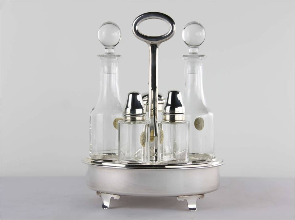 London Boutique Portautensili In Vetro E Acciaio Inox – Con Cristalli, 13x16 Cm, Elegante Regalo Per La Cucina