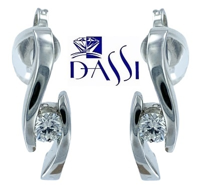Orphelia Orecchini A Lobo Donna Con Diamante 0.02ct - Argento 925 - Modello ZO-5662
