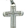 Ciondolo a croce in argento 925 composta da due croci