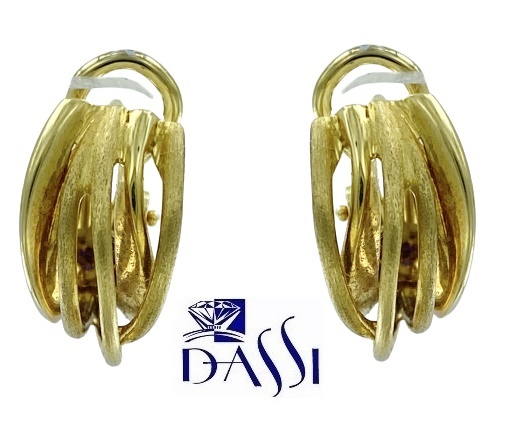 Orecchini A Lobo Oro Giallo 750/18K, Mini Mezza Sfera 5 Mm – Made In Italy Con Certificato Di Garanzia