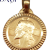 Medaglia religiosa Gesù, rotonda in oro giallo 18kt di Stella