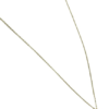 Girocollo in oro 18kt “nudo” con ciondolo con ametista verde/prasiolite.