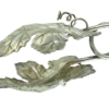 Porta tovagliolini a molla in argento 925 a foglie d’uva