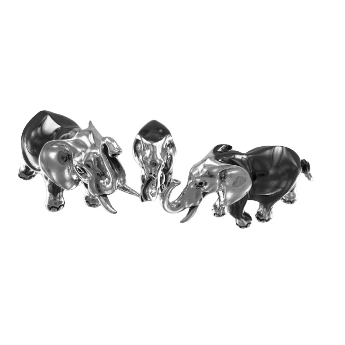 Namana Orecchini A Bottone In Argento 925 Con Testa Di Elefante, 9x9 Mm, Per Donna E Ragazza, In Confezione Regalo